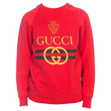 vintage red gucci sweatshirt|vintage Gucci shop online.